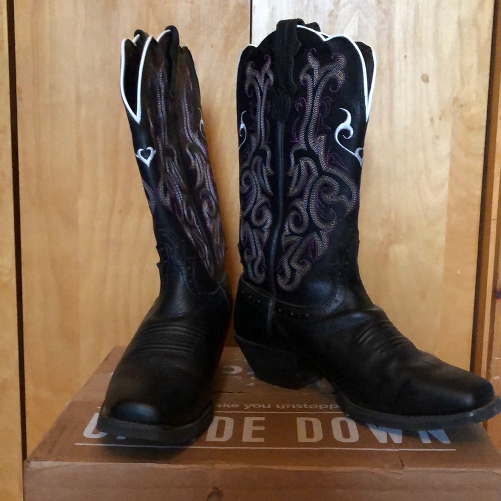 Justin Stampede Square Toe Boots